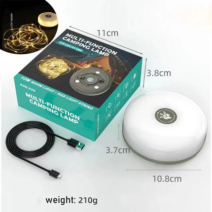 Retractable LED String Lights for Camping, Outdoor Tent Lights – image 5