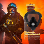 Tuzwa MF14 Full Face Respirator Mask – Reusable Chemical Gas Respirator with Replaceable Filter & Adjustable Head Straps for Industrial Use