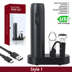 Tuzwa Rechargeable Electric Wine Opener – USB Automatic Wine Bottle Corkscrew with Charging Base for Easy Cork Removal