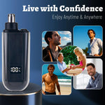 Tuzwa Nose & Ear Hair Trimmer – USB Rechargeable Electric Nose Hair Trimmer with Quick Charging, Compact Washable Grooming Tool