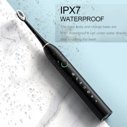 Electric Toothbrush with Travel Case, Ultrasonic Electric Toothbrush with 6 Modes and Timer