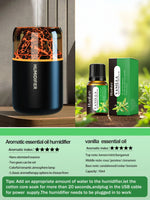 Tuzwa Volcano Aroma Diffuser & Ultrasonic Humidifier with Color Changing Light – USB Compact Essential Oil Diffuser for Home & Travel