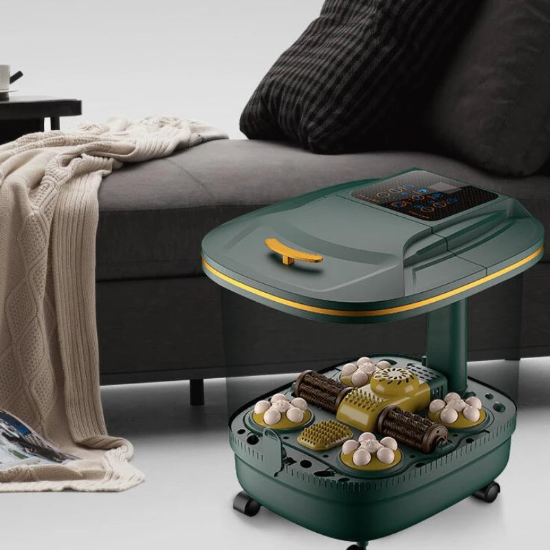Tuzwa Electric Foot Spa Bath with Adjustable Heat & Thermostatic Temperature Control – Compact Foot Soaking Tub for Home