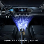 Tuzwa 120W Cordless Handheld Car Vacuum Cleaner – Strong Suction Portable Rechargeable Vacuum for Car & Home, Lightweight 0.23kg Design