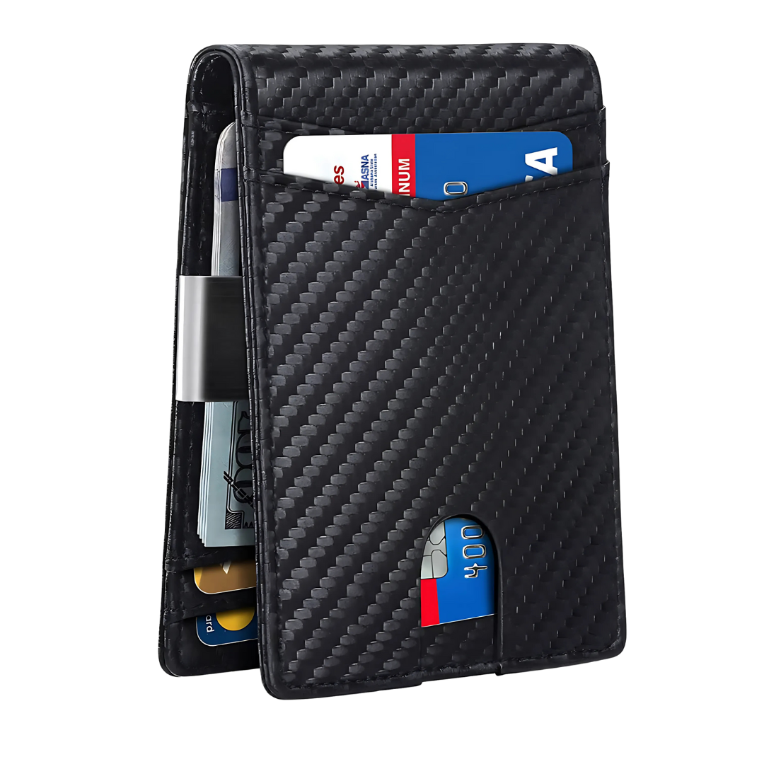 SafeSlim | RFID Leather Men's Wallet with Ultra-Slim Design | Compact and Secure for Everyday Use 0