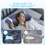 Tuzwa Cervical Memory Foam Pillow – Contoured Ergonomic Neck Support Pillow for Side & Back Sleepers