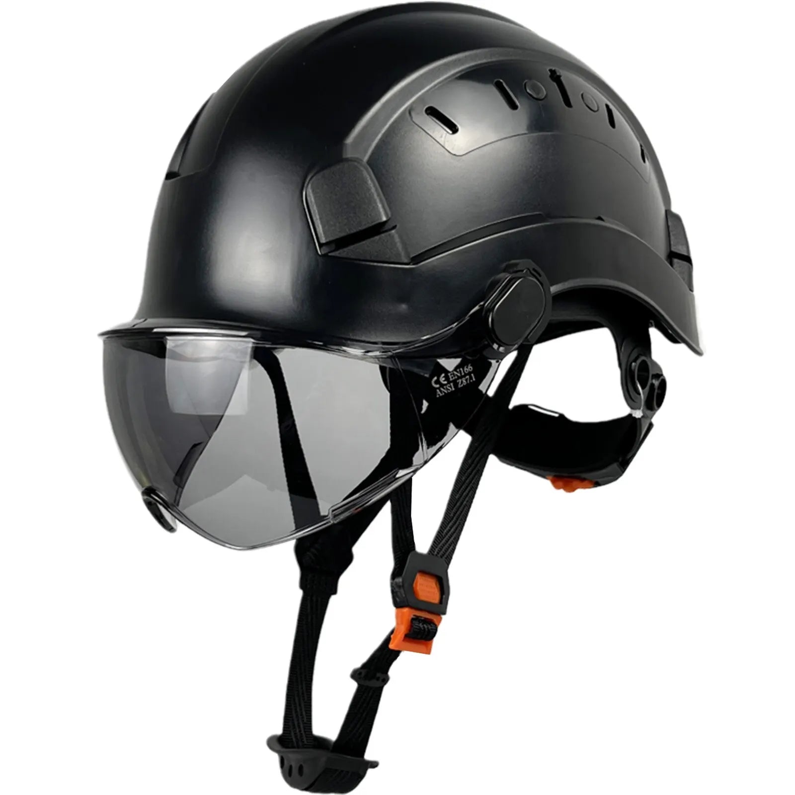 Safety Gear Pro | Hard Hats with Integrated Goggles & Visor | Durable Protection for Industrial Use 0