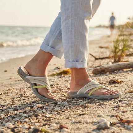 Women's Sandals with Arch Support, Memory Foam Slide Sandals Women