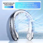 Tuzwa Rechargeable Bladeless Neck Fan | 8000mAh Portable Personal Cooling Fan with USB Charging & Hands-Free Wearable Design