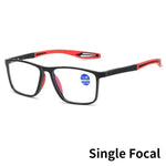 Tuzwa Multifocal Blue Light Reading Glasses for Men & Women – Lightweight Square Computer Readers for Reading & Screen Use