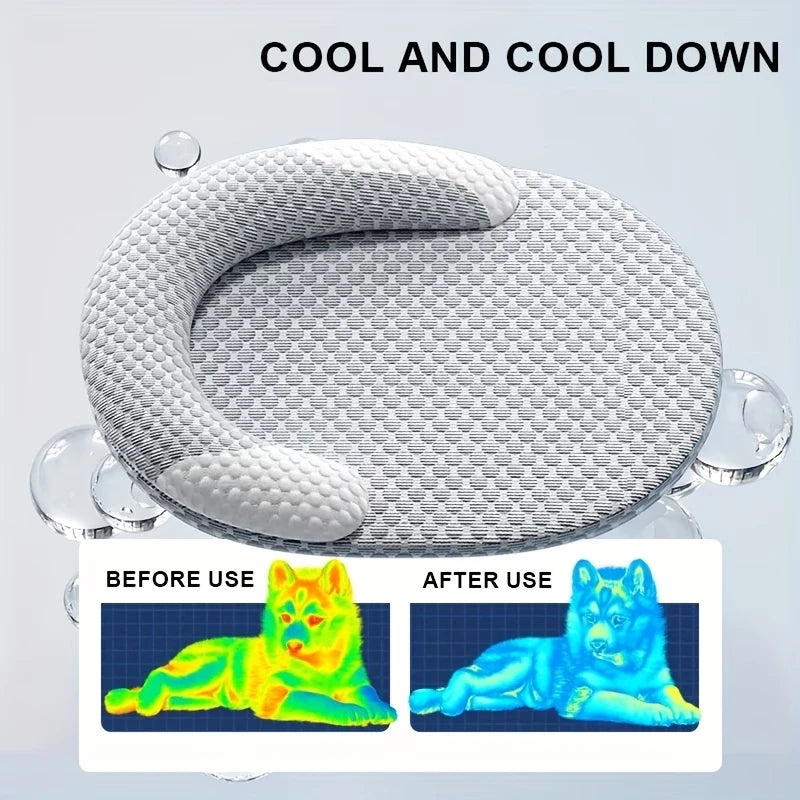 Tuzwa Dog Cooling Bed – Breathable Polyester Cooling Mat for Dogs, Machine Washable Lightweight Pet Bed for Small, Medium & Large Pets