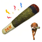 Tuzwa Dog Chew Toy – Interactive Soft Fleece Plush Squeaky Cigar Toy for Small & Medium Dogs