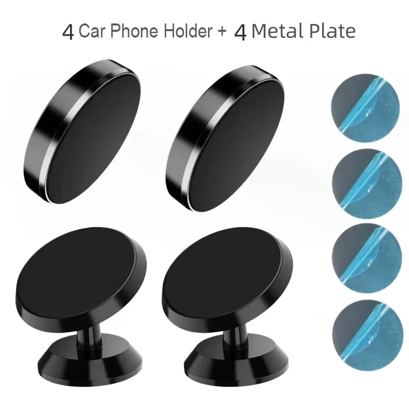 Tuzwa Universal Magnetic Car Phone Mount | Dashboard & Windshield Holder with Powerful Magnetic Grip for iPhone, Samsung, Xiaomi & Android