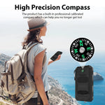 Tuzwa 30000mAh Solar Power Bank – Fast Charging Portable Battery Charger with Dual USB Ports, Digital Display & Flashlight for Phones & Tablets