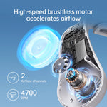 Tuzwa Rechargeable Portable Neck Fan | Hands-Free Personal Cooling Fan with 5000mAh Battery, 5 Speed Modes & USB-C Fast Charging