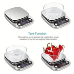Tuzwa Precision Kitchen Scale | 10kg Digital Food Scale with LCD Display | High-Accuracy Kitchen & Jewelry Scale for Baking, Cooking & Meal Prep