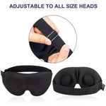 Tuzwa 3D Contoured Sleep Eye Mask – Light Blocking Ergonomic Sleeping Mask, Soft Breathable Polyester Rayon Eye Cover for Travel & Rest