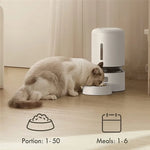 Tuzwa 5L Automatic Pet Feeder & Water Dispenser Station | Gravity Dog & cat automatic pet feeder Set | Large Capacity Feeding System for Cats & Small Dogs