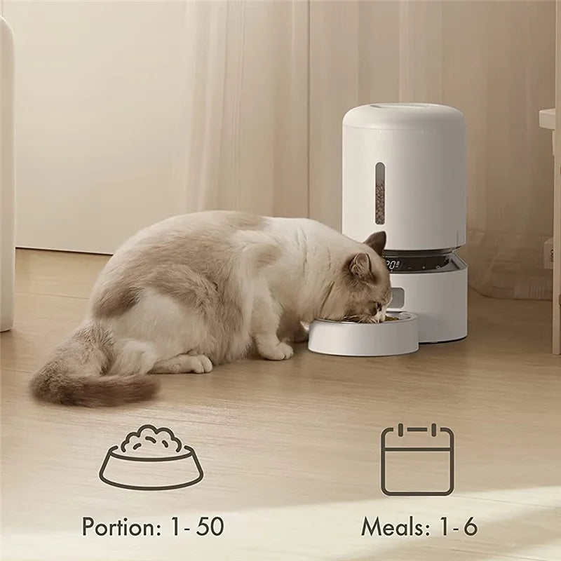 Tuzwa 5L Automatic Pet Feeder & Water Dispenser Station | Gravity Dog & cat automatic pet feeder Set | Large Capacity Feeding System for Cats & Small Dogs