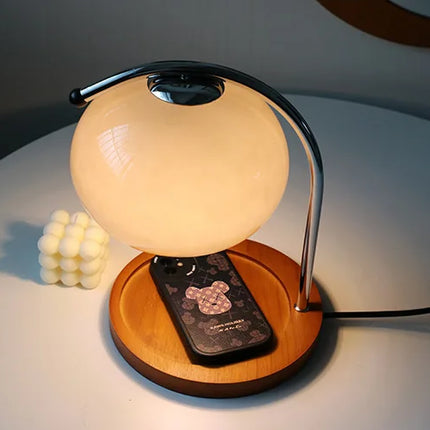 Electric Candle Warmer with Solid Wood Base, Studio Shot