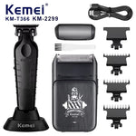 Tuzwa Professional Cordless Hair Clipper & Beard Trimmer Kit | 2-in-1 Electric Grooming Set with Precision Adjustable Blades | Rechargeable Hair Cutting Machine for Men
