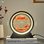 Tuzwa LED Moving Sand Art Table Lamp with 3D Sandscape – Relaxing Night Light & Decorative Desk Lamp for Bedroom, Office & Home