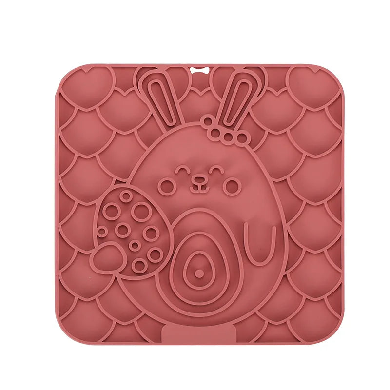 Tuzwa Lick Mat for Dogs – Slow Feeder Dog Licking Mat with Suction Base, Interactive Enrichment & Training Tool for All Breeds