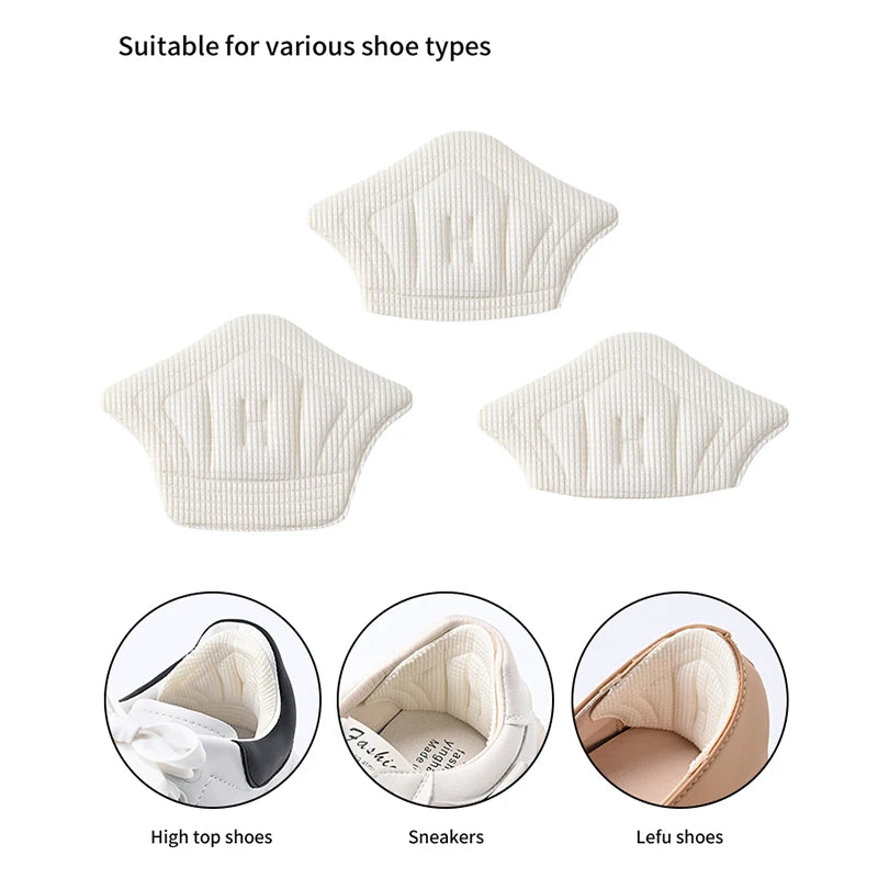 Tuzwa Adjustable Heel Pads for Shoes – Lightweight Foam Heel Cushions with Anti-Wear Support for Sports Shoes & Everyday Footwear