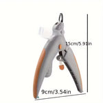 Tuzwa Dog Nail Clippers with LED Light – Professional Stainless Steel Pet Nail Trimmer for Dogs & Cats, Precise Grooming Tool