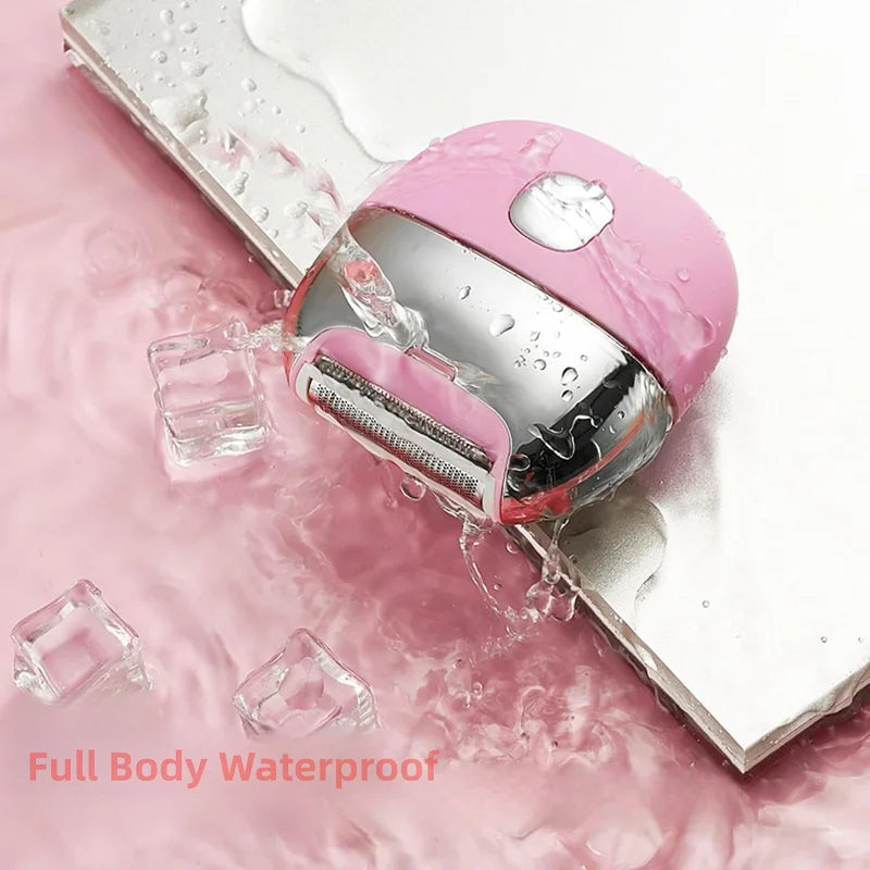 Tuzwa Electric Bikini Trimmer for Women – Waterproof Face & Body Hair Shaver with Stainless Steel Blade, 31–50 Min Battery Life & Dual Power