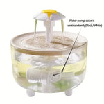 Tuzwa Rechargeable Cat Water Fountain | Automatic Filtered Pet Drinking Fountain with Adjustable Water Flow