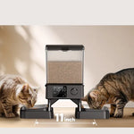 Tuzwa 5L Automatic Cat Feeder – Battery Operated Stainless Steel Pet Food Dispenser with Large Capacity for Convenient Daily Feeding
