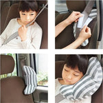 Tuzwa Kids Car Head Support Pillow with Adjustable Strap – Soft Travel Neck Cushion for Children, Road Trips & Car Rides