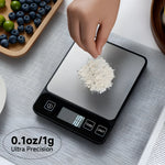Tuzwa Kitchen Scale | Digital Kitchen Scale with LCD Display & Tare Function | Precision Food Scale for Healthy Cooking & Baking