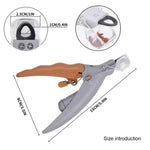 Tuzwa Dog Nail Clippers with LED Light – Professional Stainless Steel Pet Nail Trimmer for Dogs & Cats, Precise Grooming Tool