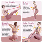 Tuzwa Resistance Bands for Working Out – 4-Tube Elastic Exercise Bands for Full Body Strength Training, Home Fitness & Travel