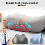 Tuzwa Lumbar Support Pillow for Chair – Ergonomic Memory Foam Back Support Cushion for Office, Home, Car & Travel