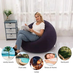 Tuzwa Large Inflatable Sofa Chair – Portable PVC Lounge Chair, Comfortable Inflatable Lounger for Bedroom, Living Room, Patio & Relaxation