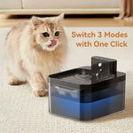 Tuzwa Wireless Cat Water Fountain | Infrared Sensor Automatic Pet Water Dispenser with 2600mAh Rechargeable Battery