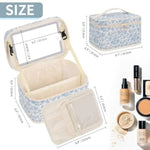 Tuzwa Travel Makeup Bag with LED Lighted Mirror – Portable Cosmetic Organizer Case for Makeup, Beauty & Travel Essentials
