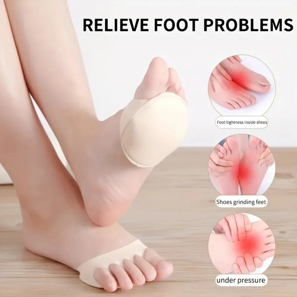 Tuzwa Invisible Metatarsal Foot Pads for High Heels – Soft Non-Slip Ball of Foot Cushions for Forefoot Support & All-Day Comfort