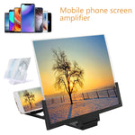 Tuzwa 14-Inch Phone Screen Magnifier – 3D Smartphone Screen Amplifier with Adjustable Stand for Movies, Videos & Enlarged Mobile Viewing