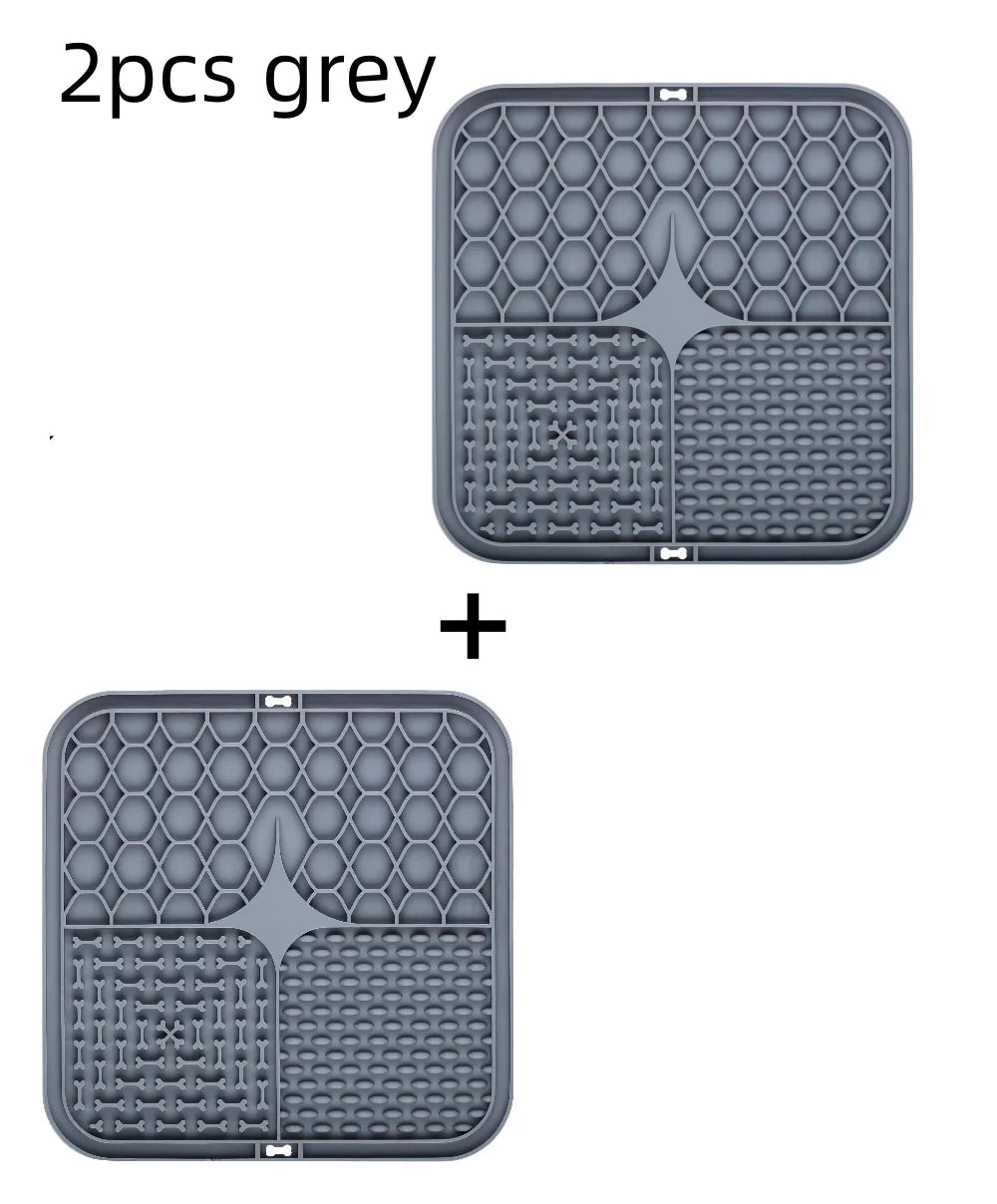 Tuzwa Lick Mat for Dogs – Slow Feeder Dog Licking Mat with Suction Base, Interactive Enrichment & Training Tool for All Breeds