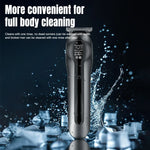 Tuzwa Professional 14-in-1 Beard Trimmer Kit | Cordless Waterproof Grooming Set for Beard, Hair, Body, Nose & Face