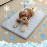 Tuzwa Dog Cooling Mat – Breathable Non-Slip Pet Cooling Bed, Machine Washable Summer Dog Mat for Medium & Large Dogs