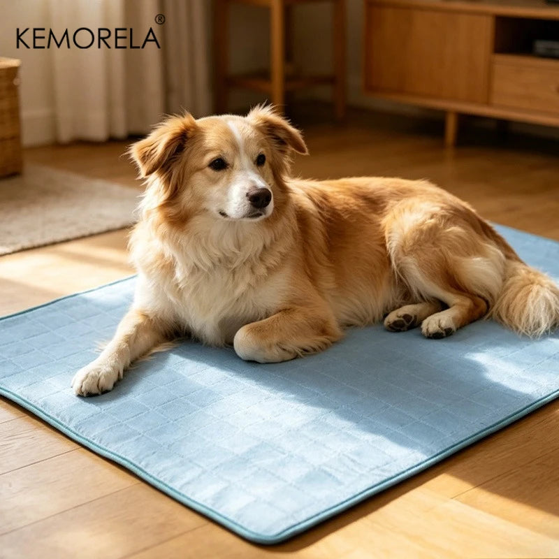 Tuzwa Extra Large Dog Cooling Mat – Breathable XL Pet Bed Mat, Machine Washable Summer Cooling Bed for Large Dogs & All Breeds