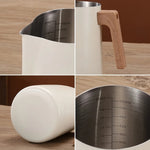 Scandinavian Milk Pitcher with Wooden Handle | Stainless Steel Design for Perfect Frothing 5