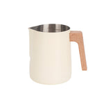 Scandinavian Milk Pitcher with Wooden Handle | Stainless Steel Design for Perfect Frothing 7