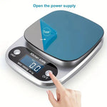 Tuzwa Precision Kitchen Scale | 10kg Digital Food Scale with LCD Display | High-Accuracy Kitchen & Jewelry Scale for Baking, Cooking & Meal Prep