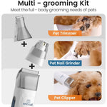 Tuzwa Professional Pet Grooming Vacuum Kit | Dog & Cat Grooming Vacuum with 7 Grooming Tools, 1.5L Dust Cup & Low Noise | Powerful Pet Hair Removal System